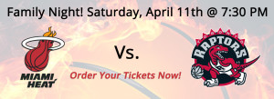 Miami Heat versus Toronto Raptors