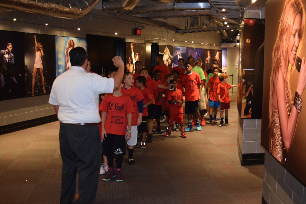 Summer Basketball Camp 2016 American Airlines Arena Tour