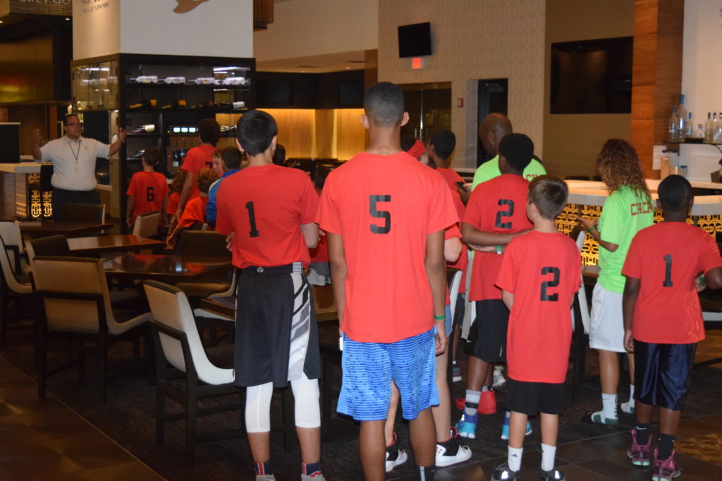 Summer Basketball Camp 2016 American Airlines Arena Tour
