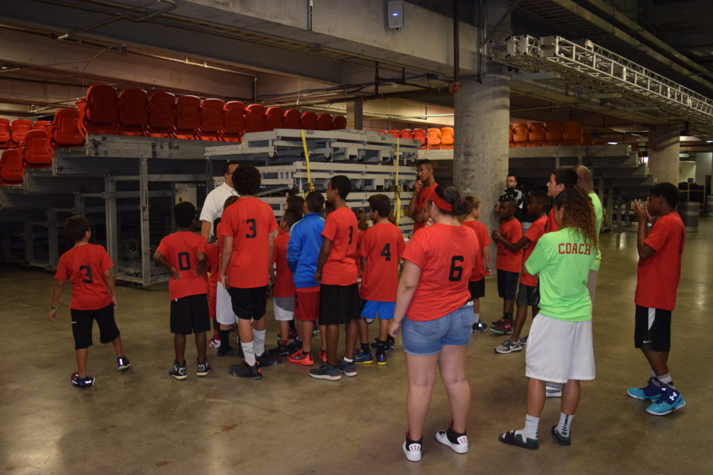 Summer Basketball Camp 2016 American Airlines Arena Tour