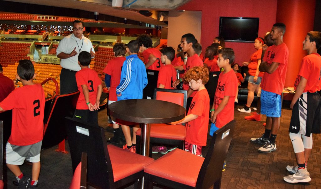 Summer Basketball Camp 2016 American Airlines Arena Tour