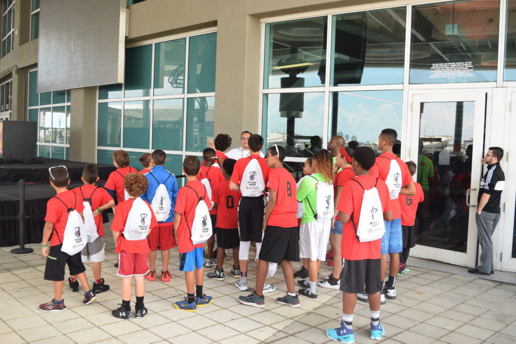 Summer Basketball Camp 2016 American Airlines Arena Tour
